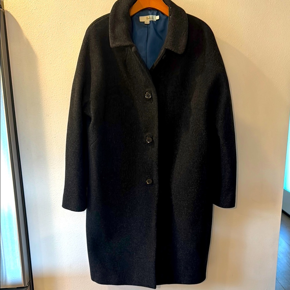 Boden Brand long charcoal Women's Coat